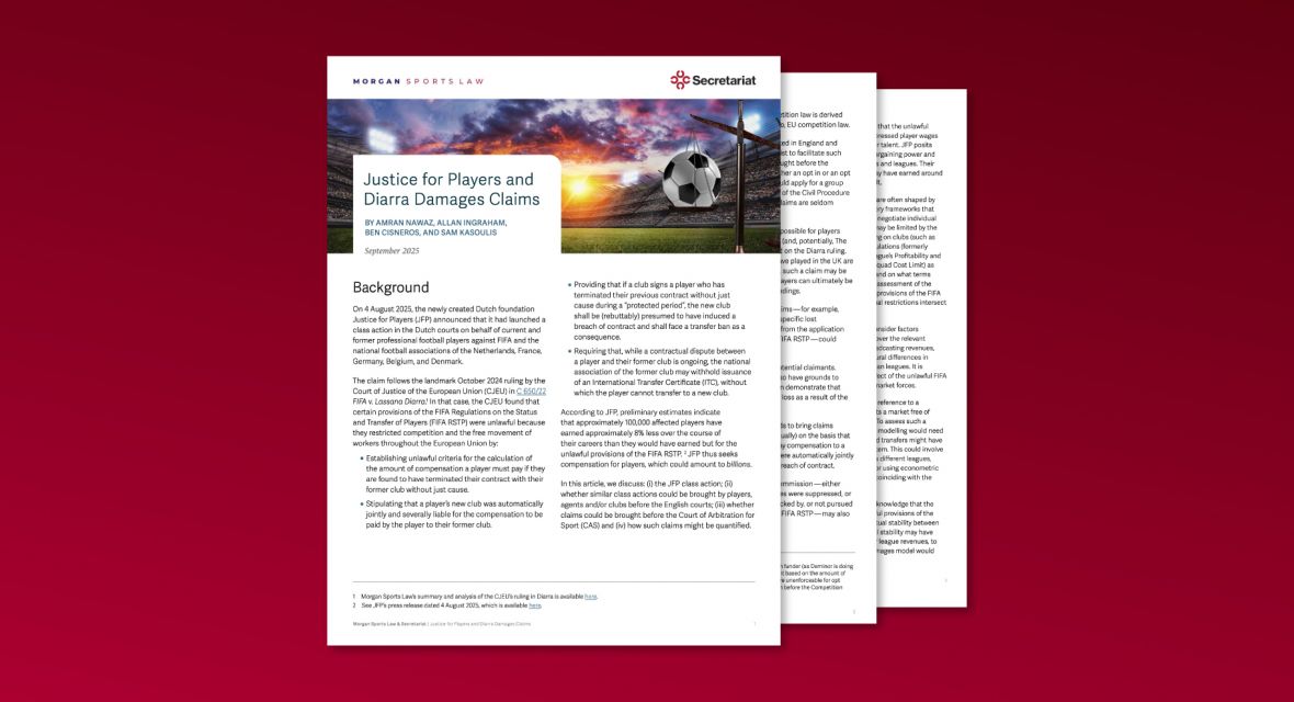 Justice for Players and Diarra Damages Claims